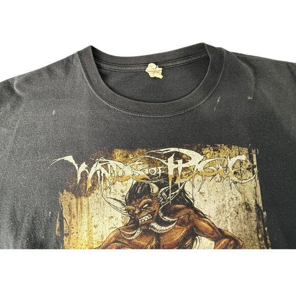 Winds Of Plague Band T-Shirt XL Anvil Black Pre-Shrunk 100% Cotton Graphic Tee - Picture 11 of 12